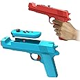 Game Gun for Switch/Switch OLED Controller[2 Pack],Switch Pistol Motion Controller Hand Grip Shooting Games Wolfenstein 2:The New Colossus-for Nintendo Switch Gun Shooter Hunting Games(Blue+Red)
