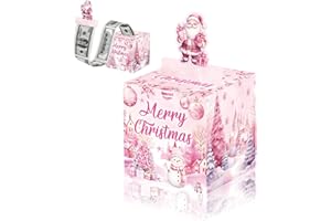 AISSZHAO Surprise Christmas Money Pull Box,Money Cake Pull out Cash with Xmas Card and 50P Bag,Christmas Cash Gift Money Pull Pouch Box for Kids/Adult,Xmas Cash Presents Box,Money Reveal Box Xmas Party Decor