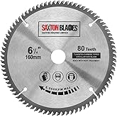Saxton TCT - Lame de scie circulaire à onglets 210 mm x 80T x 25,4 mm