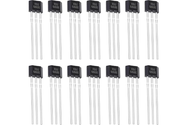 ALLECIN 49E OH49E SS49E halleffektsensor 3-stifts linjär halleffektsensor TO-92S för elfordon motorreparation (20-pack)