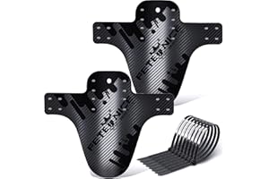 FETESNICE Garde-boues VTT Mudguard de vélo de Montagne réglable, Compatible Avant et arrière, s'adapte aux Tailles de Roues 26 ", 27,5", 29 ", Grande Taille et Fat Bike, 2 pièces