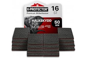 X-PROTECTOR Halkfria möbeldynor - 16 Premium Möbeldynor självhäftande 50mm!