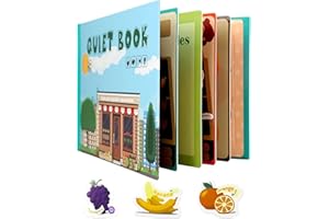 TOPJOWGA Montessori Quiet Book, Jeux Montessori Jouet Éducatif, Éducatif Préscolaire, Livre de Puzzle Jeu de Réflexion, Jouet Educatif D'activités Livre Silencieux pour Enfants Âgés de 3 Ans et Plus