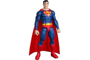 Mattel DC Superman 30 cm actionfigur, 7 rörliga leder | Superhjälteleksak, klassisk röd och blå dräkt med tygkappa, detaljerad design, JMD69