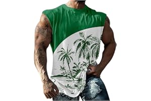 RLEHJN Gym Tank Top Herren Printed Sport Ärmelloses Shirts Fitness Achselshirts Muskelshirt Trainingsshirt Tanktop Trägershirt Funktionsshirt Kompressionsshirt Herren Ärmellos