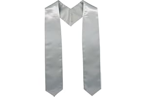 GraduationMall Graduation Stole for Adults Clergy Choral Stoles Academic Sash for School Church Ceremony Unisex 60"/72" 16 Colors