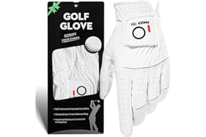 FINGER TEN Golf Gloves Men Left Hand Rain for Right Handed Golfer Grip Weathersof 1 Pc, Mens Golf Glove Wear Resistant Comfort Soft Non Slip Flexible Durable