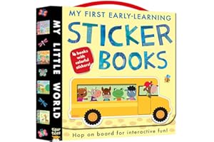 My First Early-Learning Sticker Books Boxed Set: 4 Books with Colorful Stickers! (My Little World)