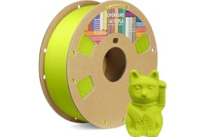 OVERTURE Matte PLA Filament 1.75mm,PLA Matte Filament 1.75mm,1kg Spool (2.2lbs),Dimensional Accuracy +/-0.03mm, Fit Most FDM Printer(Matte Grass Green)