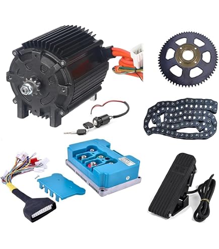 Kit Moteur électrique Sans Balais 3000W 48-72V Avec Contrôleur Et Accélérateur - Pour Conversion Scooter, Vélo, Moto DIY | Couple élevé, Vitesse 6000 Tr/min