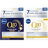 NIVEA Q10 Power Kırışıklık Karşıtı G&uuml;nd&uuml;z Bakım Kremi, SPF15,50ml ve Q10 Power Gece Bakım Kremi 50ml
