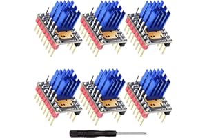 Youmile 6 pezzi TMC2209 V1.3 Modulo driver motore passo-passo 2.8A Peak Driver con cacciavite per dissipatore di calore per schede madri stampante 3D SKR 3/SKR 2/Octopus V1.1/SKR V1.4 Turbo/SKR V1.3