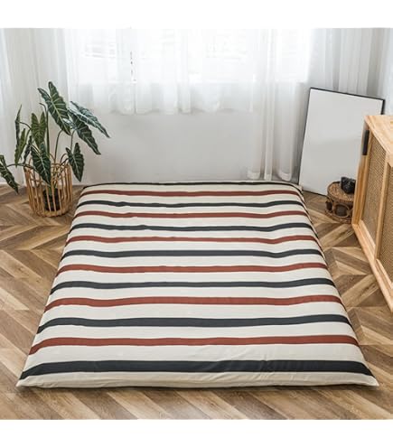 Coprimaterasso Futon Giapponese Con Cerniera - Lavabile, Taglia 90x200 Cm - Protezione Antipolvere - 3