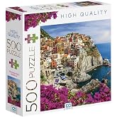 Ca Games Manarola K&ouml;y&uuml; 500 Par&ccedil;a 2,2Mm Kalınlık 33X48Cm Profesyonel Hobi Puzzle Yapboz Serisi