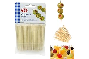 200 Cocktail Sticks Toothpicks Buffet Sticks Canape Sticks BBQ Party Starters - Citystores