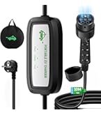 EVJUICION Chargeur Voiture Électrique Portable 3.68kW 16A Type 2 – Câble 6m, IP67, LED Intelligent – Compatible Tesla Model 3/Y, VW ID.3/ID.4, Volvo, Audi