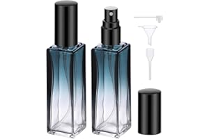 Segbeauty Atomizador Perfume Recargable, 2 Piezas 20ml Bote Colonia de Vidrio, Portátil, Pulverizador Perfume para Mujeres, Hombres, Viaje