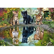 1000 Teile Puzzle Katze Volkskunst - 50x70cm Kunst Puzzle Für Erwachsene