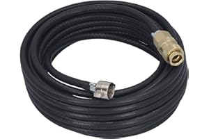 SAMETRUCK Reifenfüllschlauch 18m LKW Reifenfüller Handreifenfüller mit Schnellkupplung 1/4" Anschluss 9mm