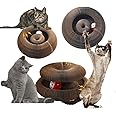 bonitacrylic Kitty Kurlz Cat Toys, Magic Accordion Scratching Board, Interactive Organ Toy with One Ball, Enrichment Scratcher Mat for Kitten Bed Made of Cardboard Single Layer
