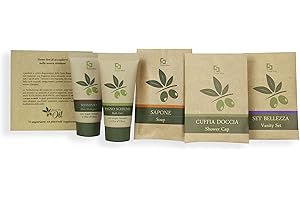 Present-More Amenities baño Beauty Oil - Línea de cortesía 35 huéspedes de Hoteles y B&B | Amenities baño sin alérgenos con fragancia Tahitian