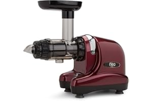 Oscar Neo Slow Juicer DA 1000 - Horizontal Cold Press Juicer / Masticating Nutrition Juicer - 200 Watt Quiet Motor - Includes Food Processing & Pasta Attachments