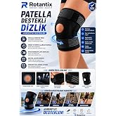 Medikal Patella Destekli Dizlik Korsesi, &Ccedil;apraz Bağ Menisk&uuml;s Ağrısı i&ccedil;in Sporcu Dizlik, Standart Beden (Termo jel hediyeli)