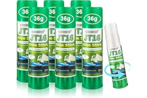 DERUC Pegamento 3d 6set 36g,Adhesivo para Impresora 3d, Evita la deformación, fácil de despegar,Pegamento para Impresora 3D Compatible con PLA,ABS,filamento PETG