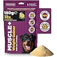 ProDog Muscle+ Dog Weight Gainer - Advanced Nutrition 76% Protein Per Scoop & Omega 3,6,9 - Supplement for Muscle Growth & Recovery, Underweight, Malnourished Dogs (30 Servings)