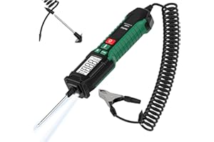 MASTFUYI Tester di tensione intelligente per auto, 0,8 V-100 V DC, digitale LCD, con retroilluminazione, tester di luce ad alte prestazioni con voltmetro, tester di tensione automatico bidirezionale