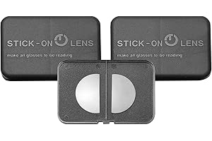 SKYWAY 3 Pack Bifokale Leselinsen zum Aufkleben,Klare Leselinsen mit Vergrößerungsfunktion für Sonnenbrillen Brillen Skibrillen, Abnehmbar, Wiederverwendbar, Kein Wasser Erforderlich