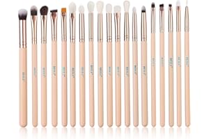 BEILI Brochas de Maquillaje Ojos,19PCS Uego de Brochas de Maquillaje Profesional,Pinceles Maquillaje Ojos,Brochas Para Sombras,Delineador de Ojos, Cejas,Pinceles Para Corrector,Difuminar,Cel de Labios