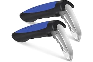 Milifox 2 Pcs Car Support Handle Assist - Asidero de Soporte de Coche,Asidero de Soporte de Coche MultifuncióN Insertar Pestillo de Puerta Asidero de Coche Para Entrar Y Salir Del Coche,Azul