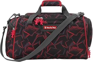 Step by Step Sporttasche, mit Nasswäschefach, Abnehmbarer Tragegurt, Verstellbarer Schultergurt, ab der 1. Klasse, 13L