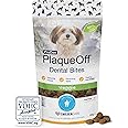 ProDen PlaqueOff Dental Bites for Dogs Tartar & Bad Breath Remover 100% Natural Teeth Cleaner and Tartar Remover - Improve Overall Oral Health - 60g