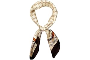 Bliceon Damen Seidentuch aus leichter Seide, Eleganter Seidenschal, Bandana, Halstuch und Kopftuch, Geschenk für Frauen, Vielseitiges Seidenschal