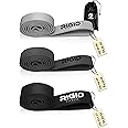 RIGID FITNESS Resistance Bands Set - Heavy Duty Rubber Bands, Pull up Assistance bands, Stretching bands, Exercices Bands for Bodybuilding Workout and Home Workout- 3 Levels (Light, Medium & Hard)
