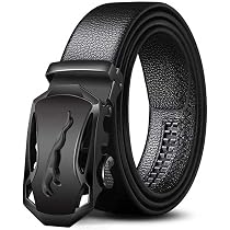 ZORO Men Vegan Leather Belt for Men | Black | Autolock Buckle Belt