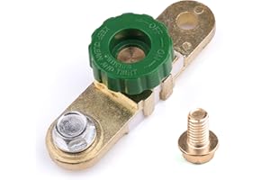 LotFancy Interruptor de Desconexión de Batería de Coche de Poste Lateral de 12V-24V para Camión, Vehículo, Vehículo Recreativo, Barco Marino, Interruptor de Enlace de Terminal