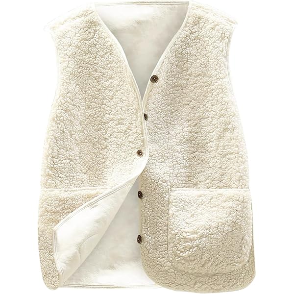 Gilet Sherpa à Carreaux Pour Femme - Polaire Sans Manches, Col Haut, Fermeture Éclair