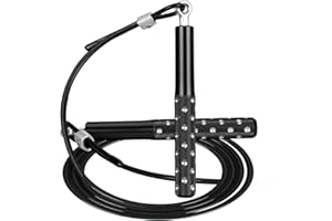 Jump Rope, Wastou Speed Jumping Rope for Training Fitness Exercise, Adjustable Adults Workout Skipping Rope for Men, Women, Kids, Girls