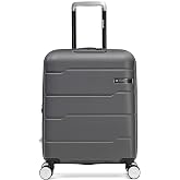 Rigid Cabin Suitcase 55 x 40 x 20 cm Expandable ABS 41L with TSA Lock, 4 Double Wheels 360&deg; and Telescopic Handle, Compatible
