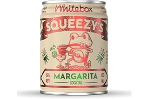 WHITEBOX COCKTAILS Single Serve Classic Squeezy’s Margarita — Single Cocktail Can | Classic Full Strength Margarita | Pre-mixed Cocktails Ready To Drink 1x100ml