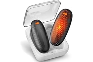 FYDEE Calentador de Manos, Calentador de Manos Portátil Recargable de 14,000mAh con 2-en-1Calienta Manos USB, 3 Niveles de Calor, Regalo Ideal para Navidad, Camping, Caza