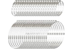BUMNAY 32 Stück Achsmanschette Schelle, Edelstahl CV Schlauchschellen Set, Einstellbar Achsmanschetten Schlauchklemmen Werkzeug Benötigen Keine Schrauben (16 Stück groß 16 Stück klein)