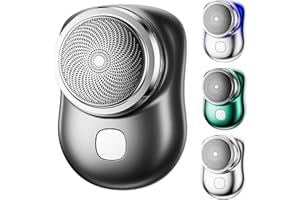 HIDRUO Mini Shaver Portable Electric Shaver,Usb Mini Pocket Shaver Razor for Men, Type C Waterproof Rechargeable Wet and Dry Mens Razor (Black)