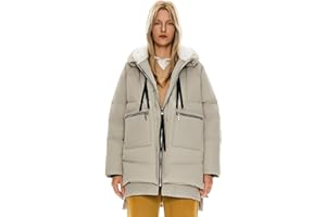 Orolay Abrigos de Plumón para Mujer Chaqueta Mujer Invierno Down Hooded Jacket