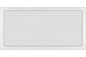 HEXIM Copriradiatore MDF & HDF - Rivestimenti decorativi per radiatori in diverse dimensioni e motivi - Rivestimenti per radiatori (Pannello frontale Ilona Bianco - 120x60cm)