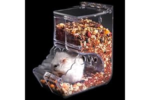 YANJINGHE Distributore automatico di cibo per criceti, Acrilico Trasparente, Mangiatoia per Criceti Automatica, Hamster Feeder, Alimentatore Automatico a Gravità, per Criceti, Scoiattoli e Altri Piccoli Animali