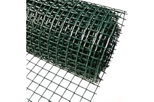 FOGLISH HOME & GARDEN Foglish Green Plastic Garden Fencing Mesh Netting Climbing Plants Vegetables Pets 5m x 0.5m x 20mm
